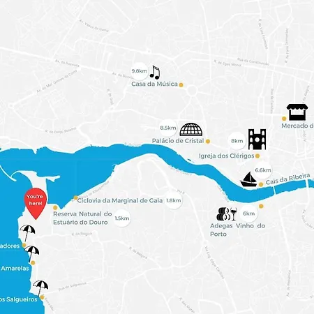 Appartement And Ocean Views Sal D'ouro With Parking Vila Nova de Gaia